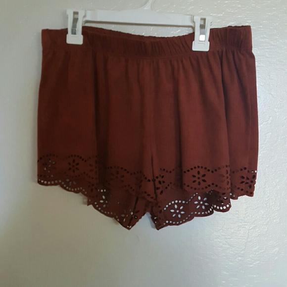 Brown short shorts