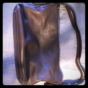 Vintage brown leather Coach purse.