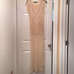 Beautiful ivory crochet dress