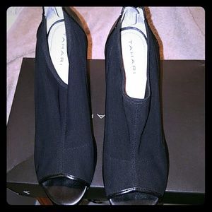 Tahari black bootie