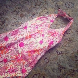Lily floral halter dress SAME DAY SHIPPING