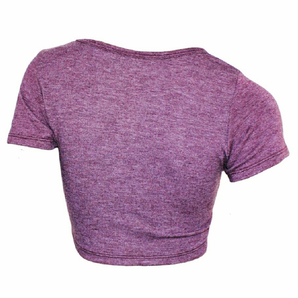 Women's plain crop top - Picture 2 of 4
