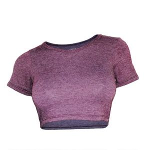 Women's plain crop top