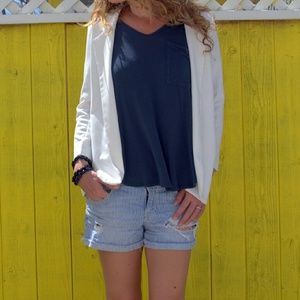 BAR III Summer White Blazer