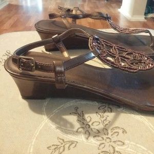 Adorable Copper Beaded Sandals