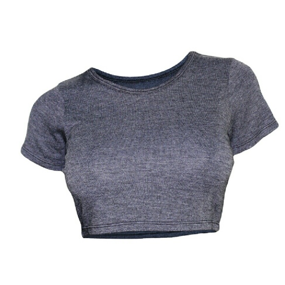 Women's plain crop top - Picture 3 of 4