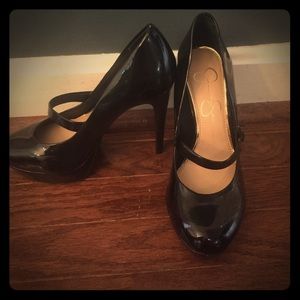 Jessica Simpson Black Bogart Mary Jane Platform