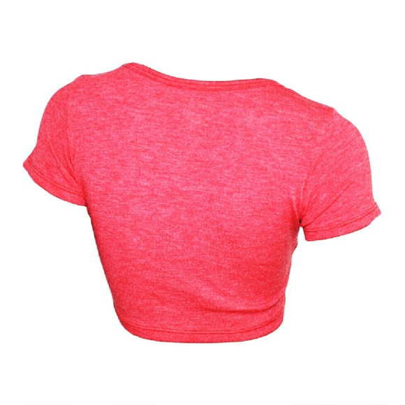 Women's plain crop top - Picture 2 of 2