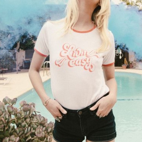 Mate the Label "Living easy" Ringer Tee