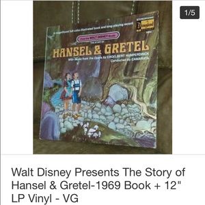 Hansel and Gretel vinyl record w/book