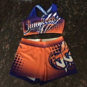 Sports bra and spandex