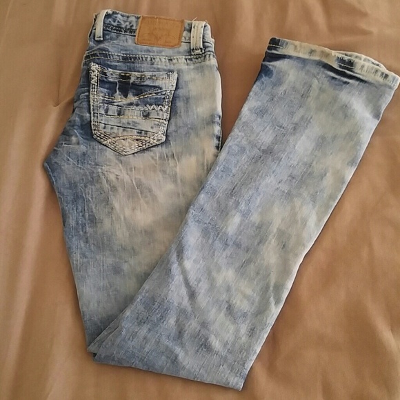 Amethyst Acid Wash Jeans - Picture 1 of 2