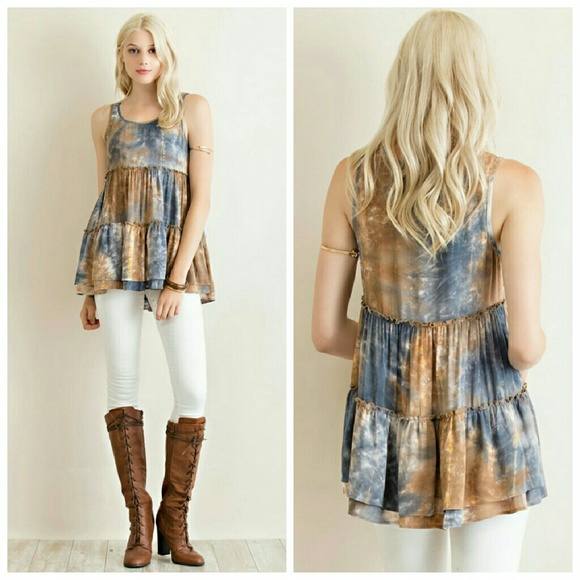 Blowout Sale Tie-dye Top - Picture 2 of 3