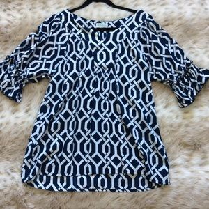 ESCAPADA Blue and White Tunic