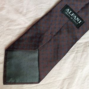 Alfani Accessories - Alfani Mahogany Red Checkered Navy Blue Tie Sheen Alfani Accessories - Alfani Mahogany Red Checkered Navy Blue Tie Sheen