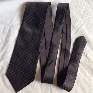 Alfani Accessories - Alfani Mahogany Red Checkered Navy Blue Tie Sheen Alfani Accessories - Alfani Mahogany Red Checkered Navy Blue Tie Sheen