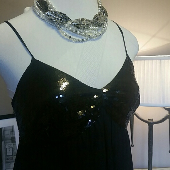 Max Studio MSSP little black sequin dress - Picture 2 of 4