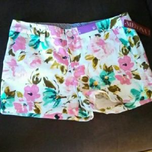 NWT Floral Merona Shorts
