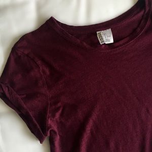 H&M Tops - Plum Divided Tee H&M Tops - Plum Divided Tee