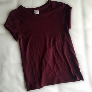 H&M Tops - Plum Divided Tee H&M Tops - Plum Divided Tee