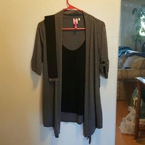 2 in 1 top with a belt