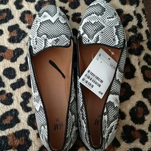 H&M snakeskin flats