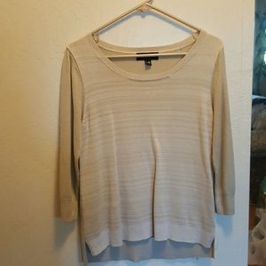 3/4 cream sweater