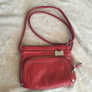 Small Red Tiganello Leather Purse