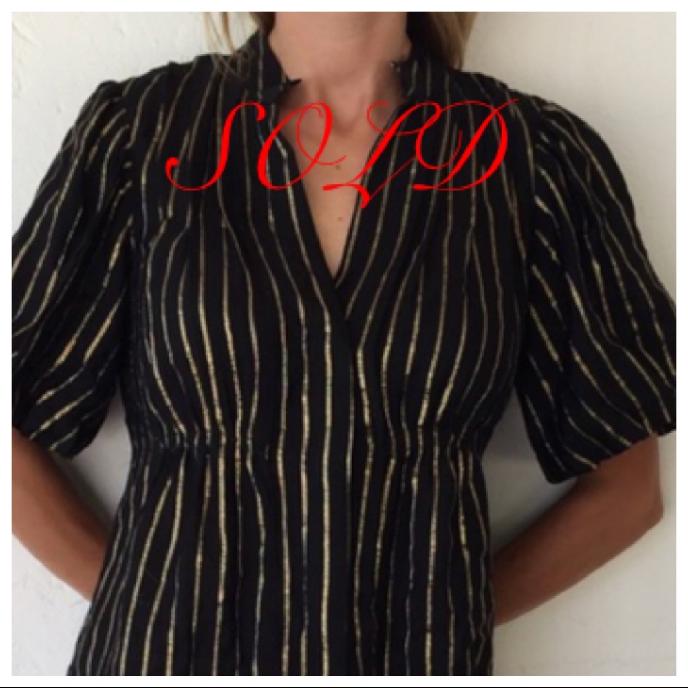 BCBG Black and Gold Blouse