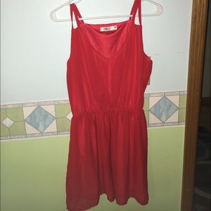 red summer dress