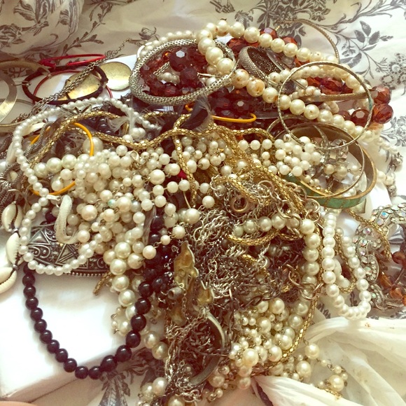 Jewelry lot rings earrings necklace bracelet
