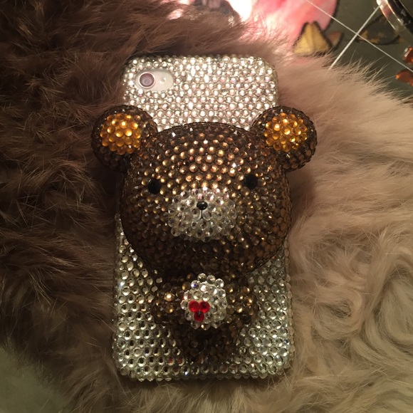 Super cute Bling Crystal Panda IPhone 4/4S case