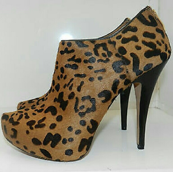 Vince Camuto Leopard Print Booties