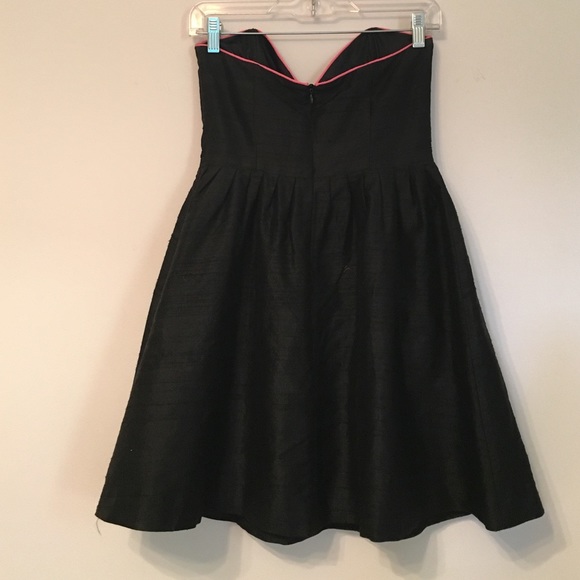 Black Strapless Skater Dress - Picture 2 of 3