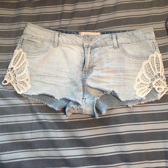 Mini denim shorts