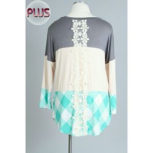 Knit Top With Crochet