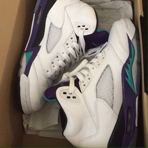 Air Jordan 5s "White Grape"