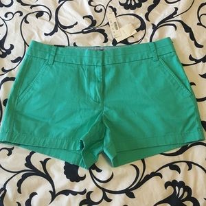 NWT blue/green J.Crew chino shorts