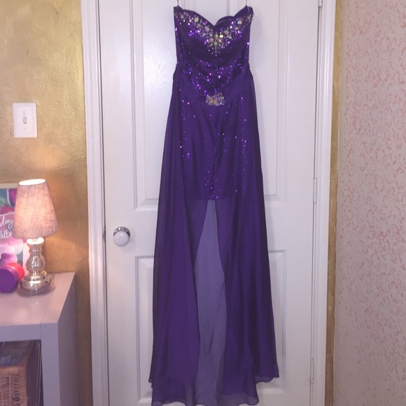 Purple sequin formal