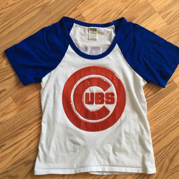 ⭐️PINK Cubs baseball tee⭐️
