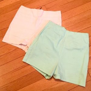 High waisted stretchy shorts