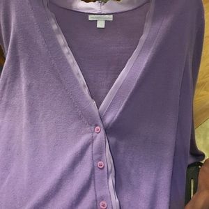 New York & Company Lavender Colored Cardigan