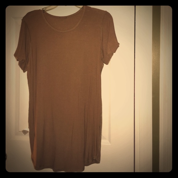 Soft solid brown shirt
