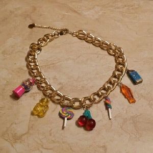 Dylan's candy bar charm necklace.