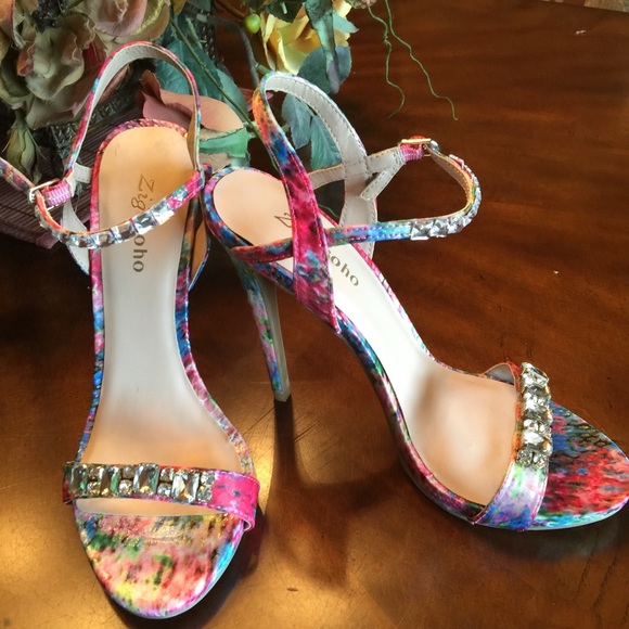 Zigi Soho Shoes - Gorgeous Floral Heels closet clean out 🎉🎉