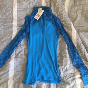 Women's compression half zip fleece