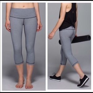 Gingham athletic capris!