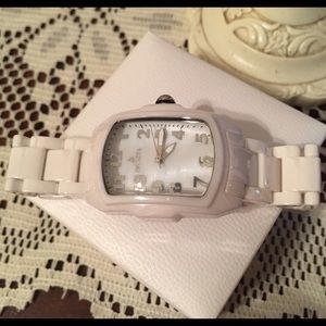 White Ceramic Invicta women's watch