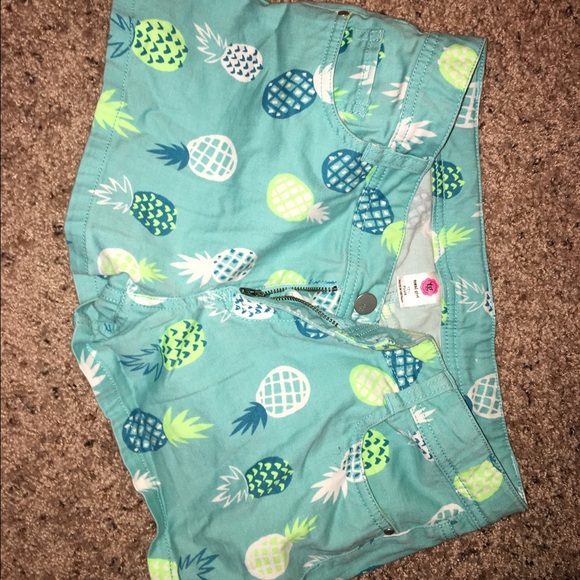 Blue pineapple shorts