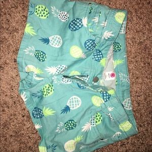 Blue pineapple shorts